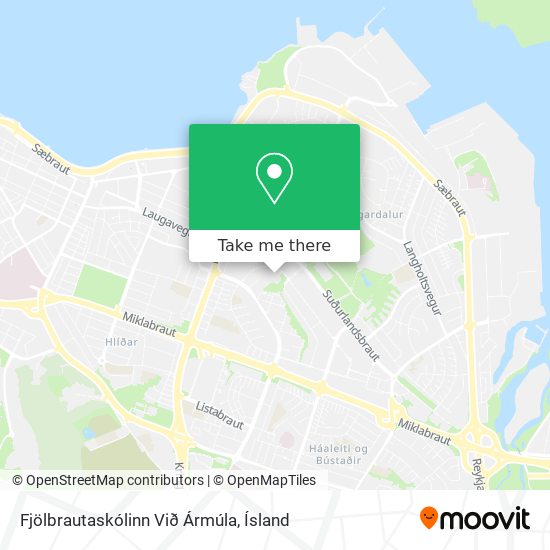 Mapa Fjölbrautaskólinn Við Ármúla