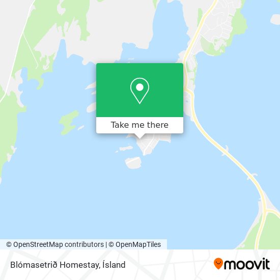 Mapa Blómasetrið Homestay
