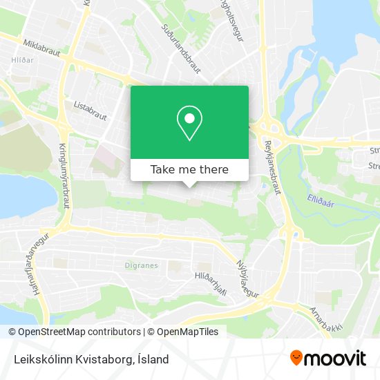Mapa Leikskólinn Kvistaborg