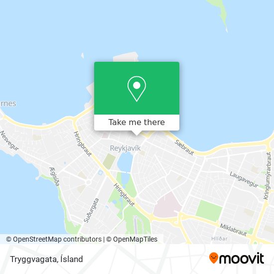 Mapa Tryggvagata
