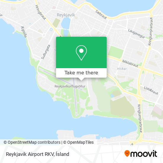 Reykjavik Airport RKV map
