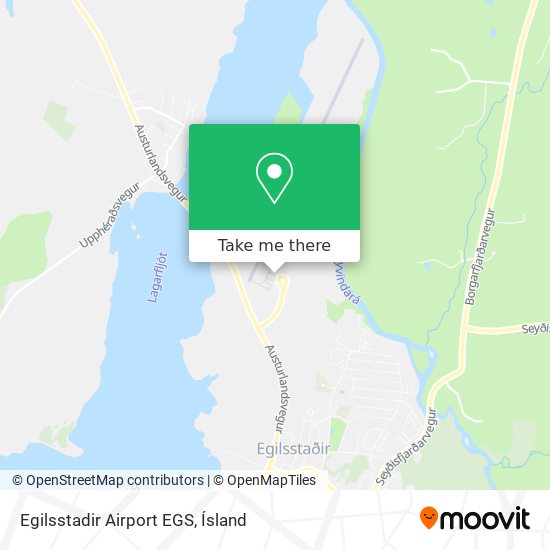 Mapa Egilsstadir Airport EGS