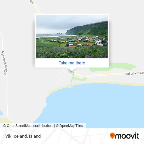 Vik Iceland map