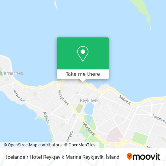 Mapa Icelandair Hotel Reykjavik Marina Reykjavík
