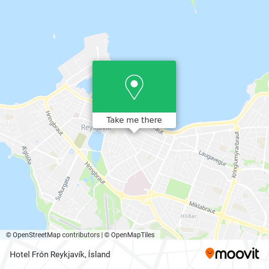 Mapa Hotel Frón Reykjavík