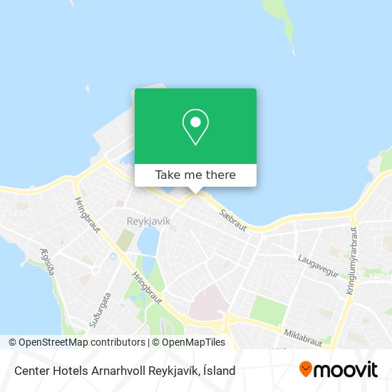 Mapa Center Hotels Arnarhvoll Reykjavík