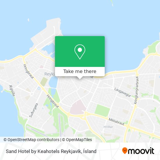 Mapa Sand Hotel by Keahotels Reykjavík