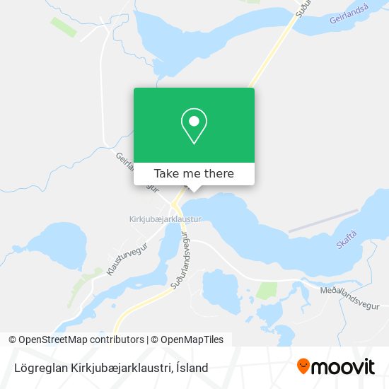 Lögreglan Kirkjubæjarklaustri map