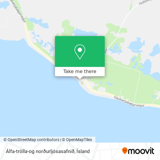 Álfa-trölla-og norðurljósasafnið map