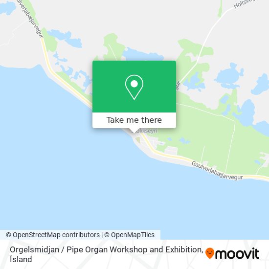 Orgelsmidjan / Pipe Organ Workshop and Exhibition map