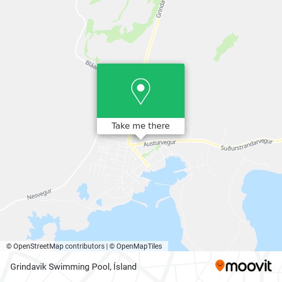 Mapa Grindavik Swimming Pool