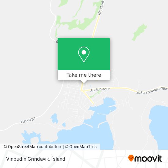 Vinbudin Grindavik map