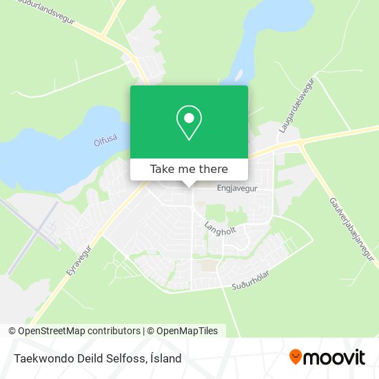 Taekwondo Deild Selfoss map