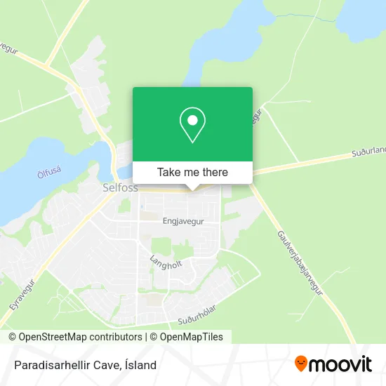 Paradisarhellir Cave map