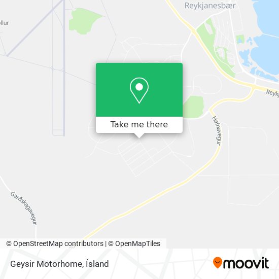 Mapa Geysir Motorhome
