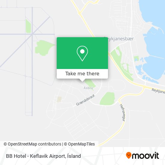 Mapa BB Hotel - Keflavik Airport