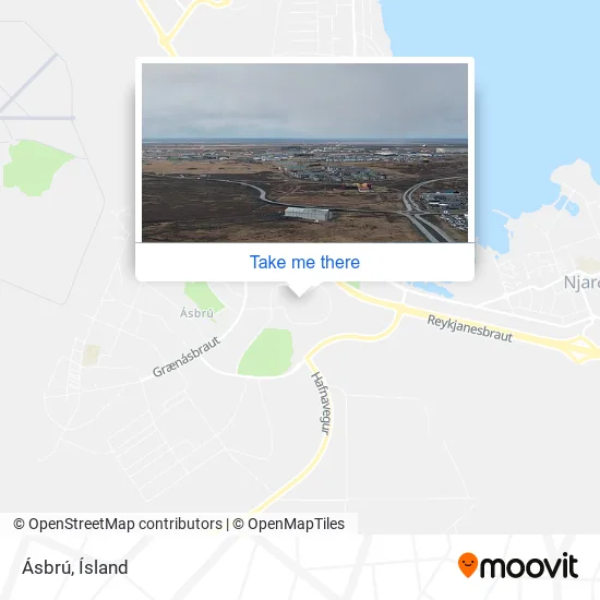 Ásbrú map