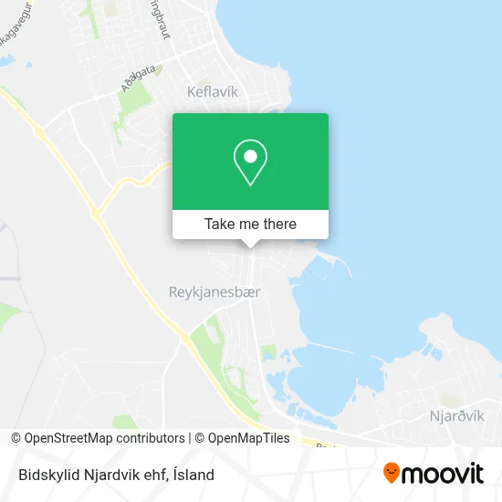 Bidskylid Njardvik ehf map