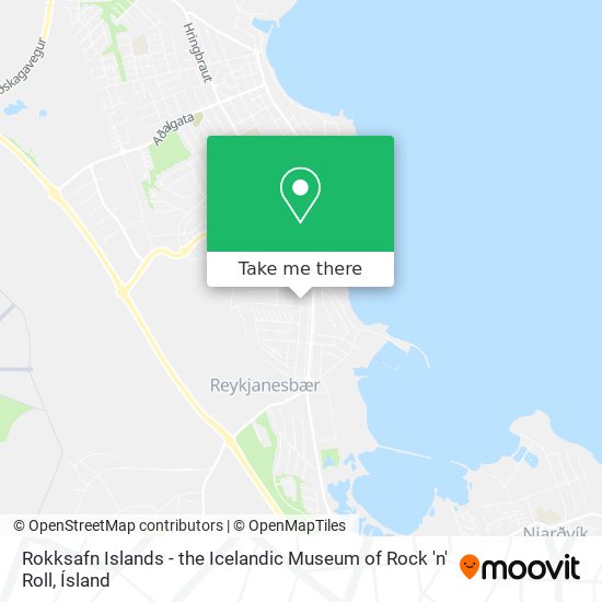 Mapa Rokksafn Islands - the Icelandic Museum of Rock 'n' Roll