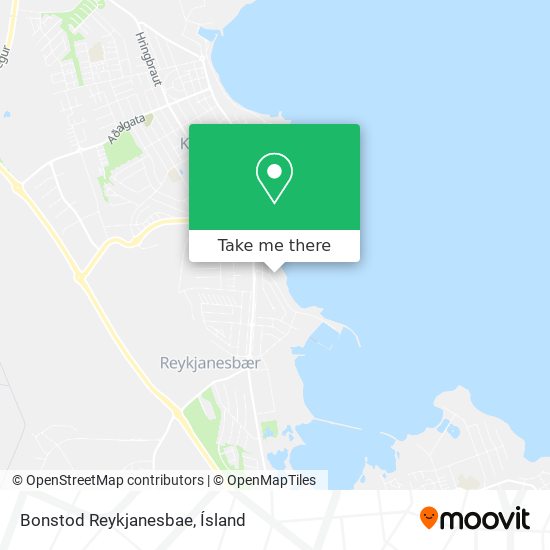 Bonstod Reykjanesbae map