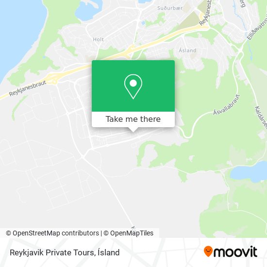 Mapa Reykjavik Private Tours