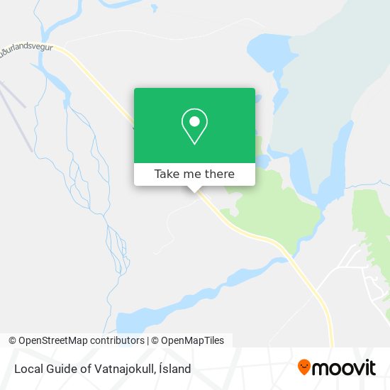 Mapa Local Guide of Vatnajokull