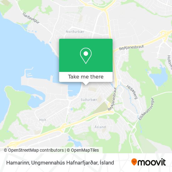 Hamarinn, Ungmennahús Hafnarfjarðar map