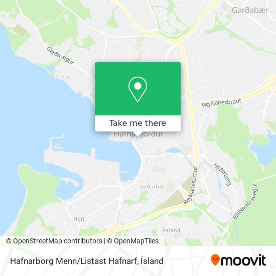 Hafnarborg Menn / Listast Hafnarf map