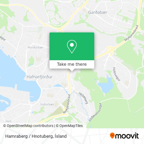 Mapa Hamraberg / Hnotuberg