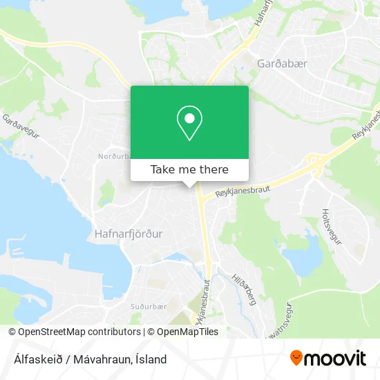 Álfaskeið / Mávahraun map