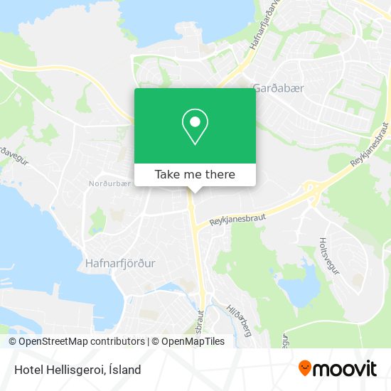 Hotel Hellisgeroi map