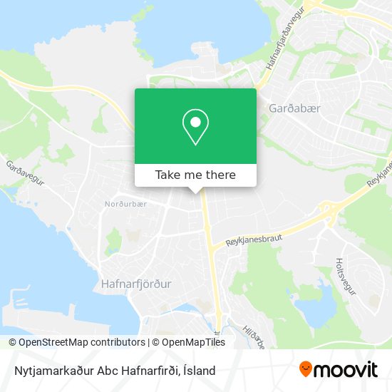 Mapa Nytjamarkaður Abc Hafnarfirði