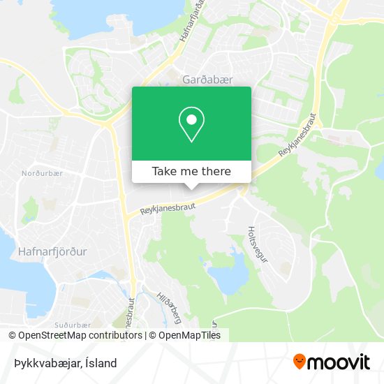 Þykkvabæjar map