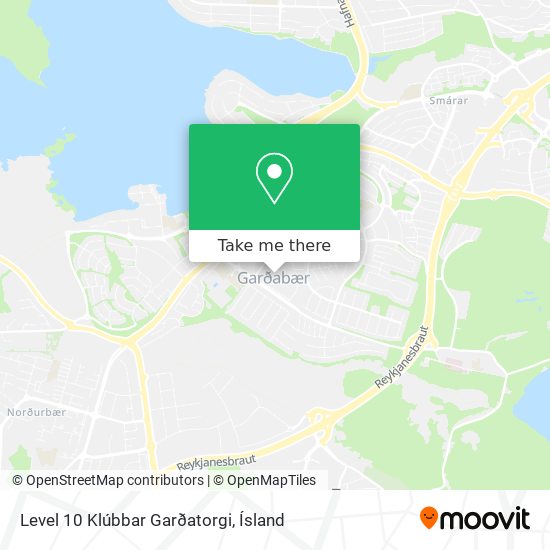 Mapa Level 10 Klúbbar Garðatorgi