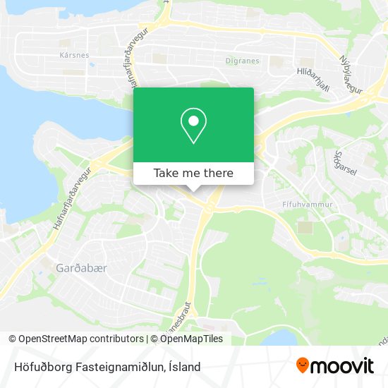 Mapa Höfuðborg Fasteignamiðlun