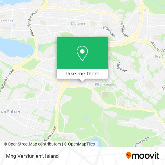 Mhg Verslun ehf map