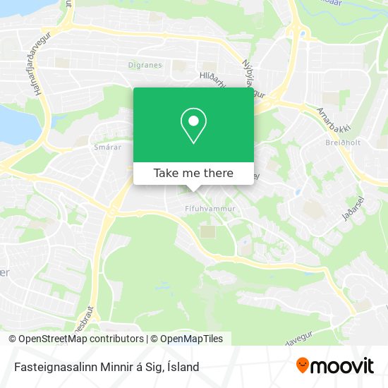 Mapa Fasteignasalinn Minnir á Sig