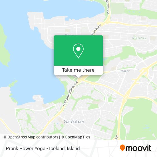 Mapa Prank Power Yoga - Iceland