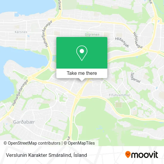 Verslunin Karakter Smáralind map