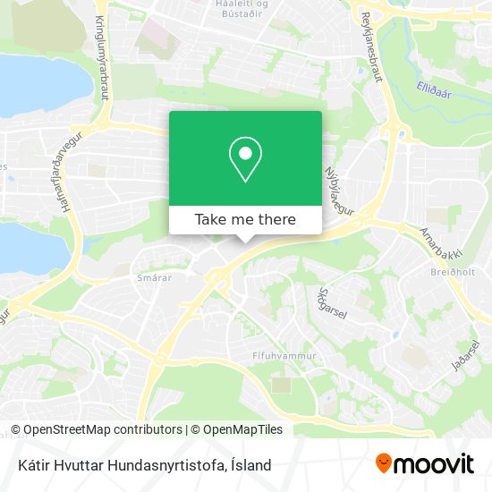 Mapa Kátir Hvuttar Hundasnyrtistofa