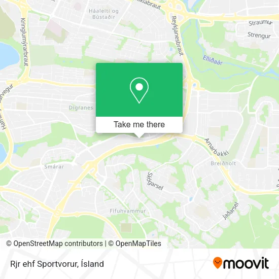 Rjr ehf Sportvorur map