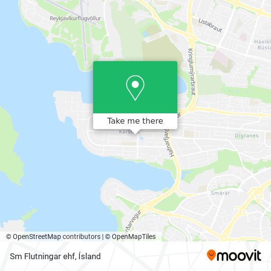 Sm Flutningar ehf map
