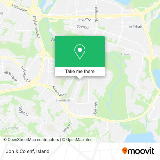 Jon & Co ehf map