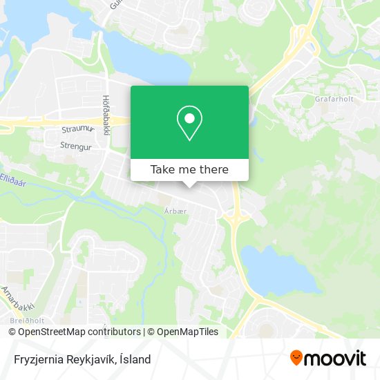Mapa Fryzjernia Reykjavík