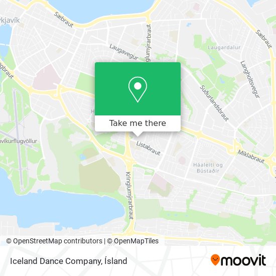 Iceland Dance Company map