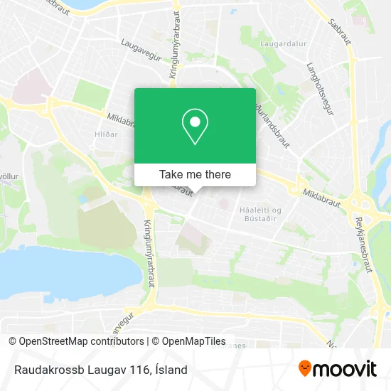 Raudakrossb Laugav 116 map