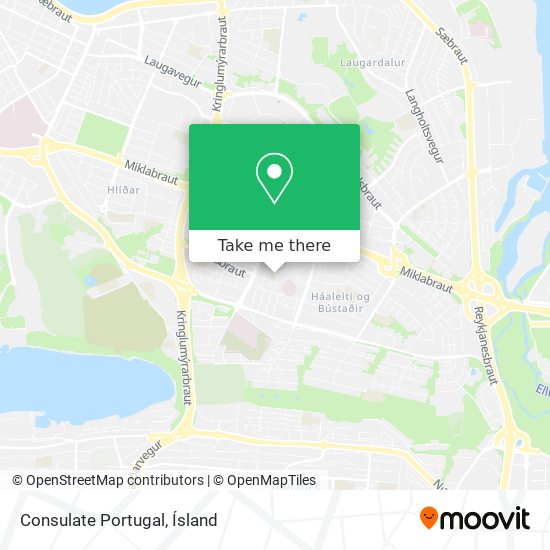 Mapa Consulate Portugal