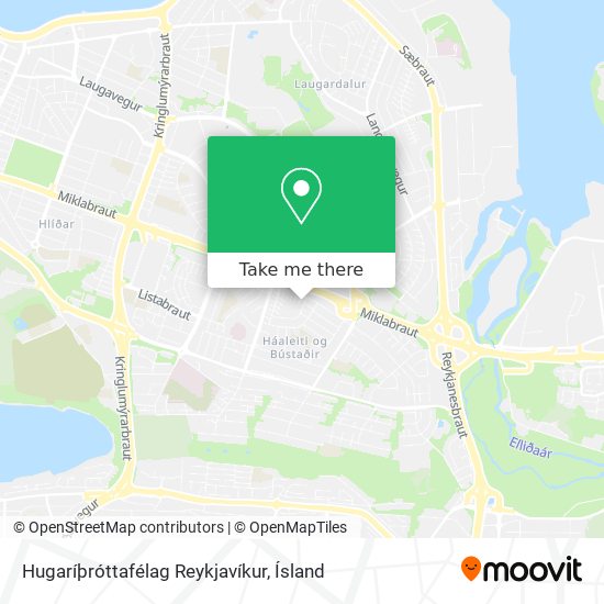 Hugaríþróttafélag Reykjavíkur map