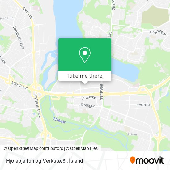 Hjólaþjálfun og Verkstæði map