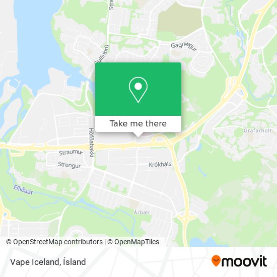 Vape Iceland map